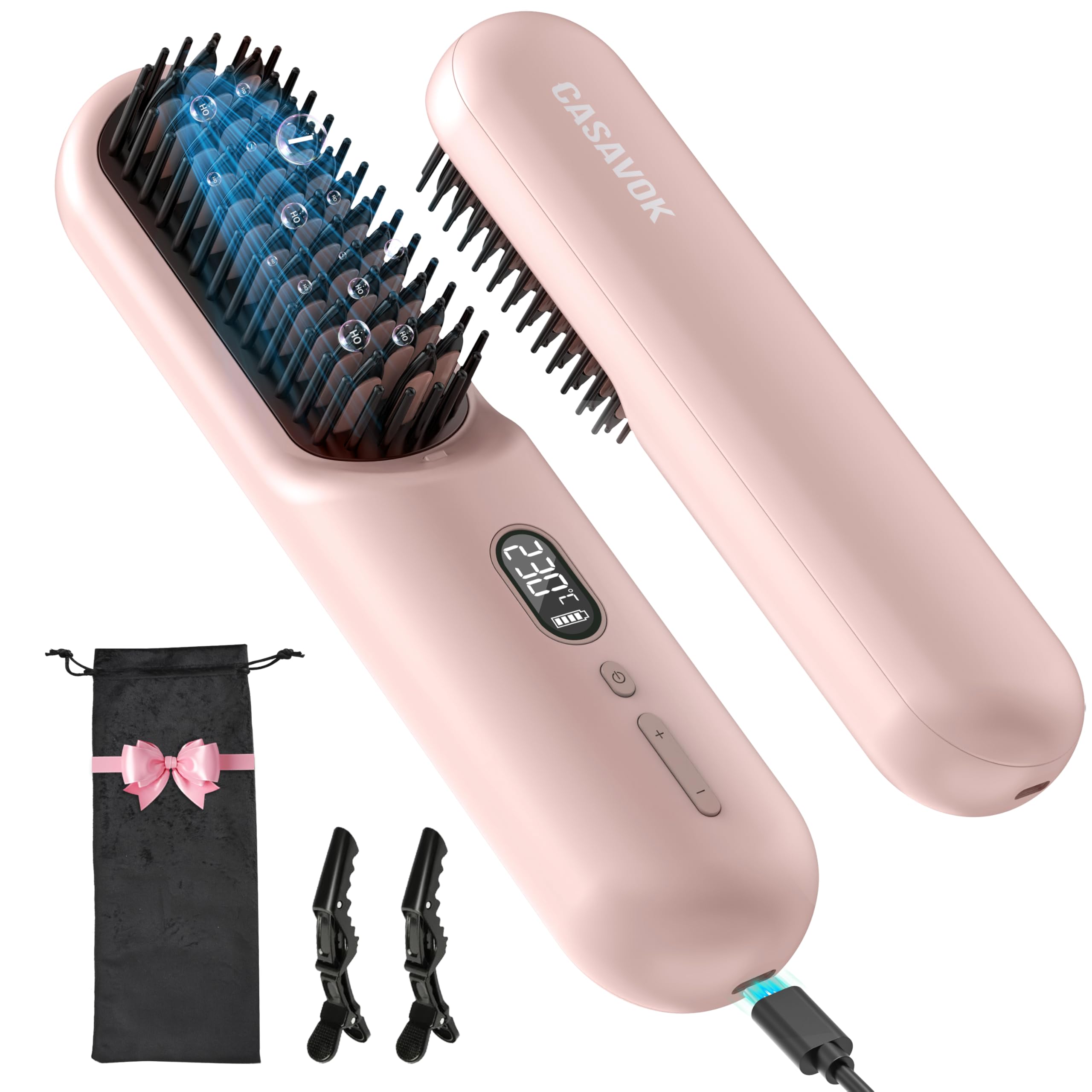 the best hair straightener brush