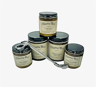 Scented Candles | Soy Coconut Candle 4oz | Hand poured in Canada | Your Choice of Scent | Handcrafted Candles by AllumeMoi Candles (PEPPERMINT)