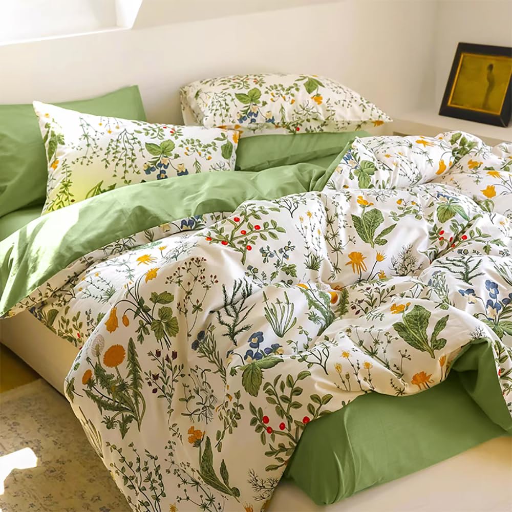 Covebett Bettwäsche Baumwolle Weich Renforce Baumwollbettwäsche ÖKO-TEX Bettbezug und Kissenbezug 80x80cm Reißverschluss