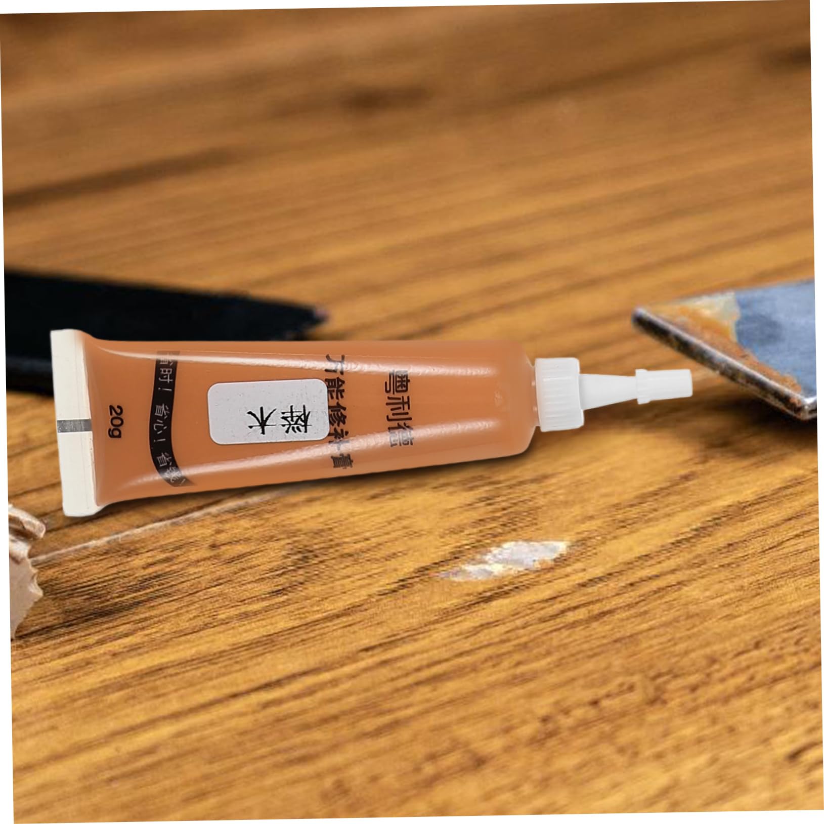 WOONEKY Furniture Repair Paste 6 Shades Scratch Repair for Floors Portable Wood Filler Sandalwood Cherry Wood
