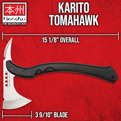 Miniatura 2 de Honshu Karito Tomahawk Axe  Mezcla salvaje de tradición e innovación  Funda de cuero premium