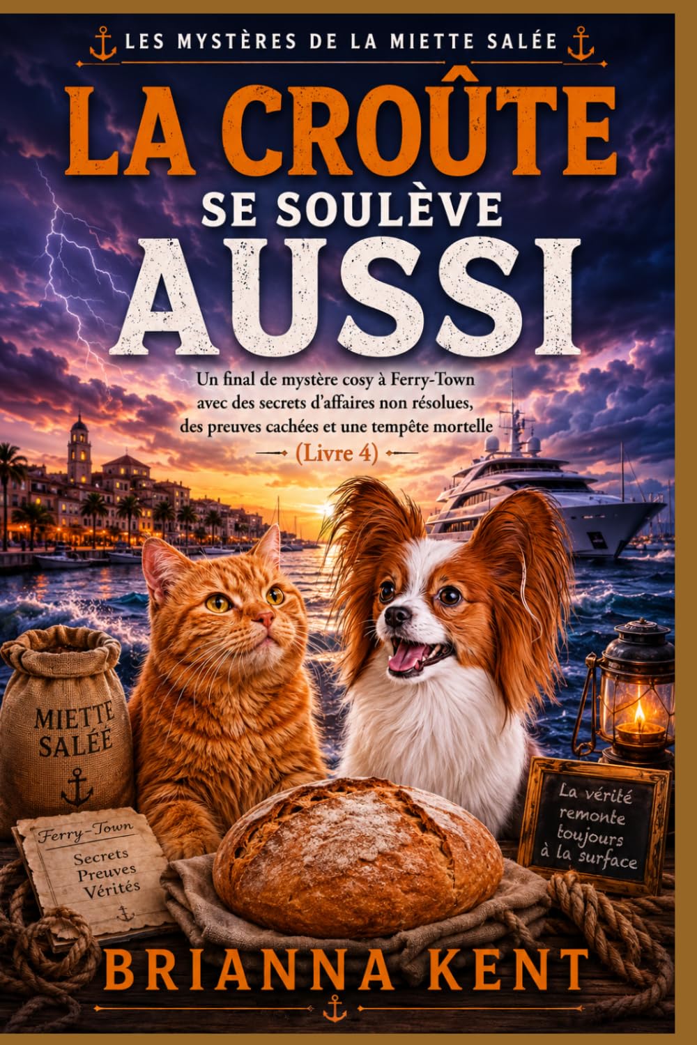 La croûte se soulève aussi: Un final de mystère cosy à Ferry-Town avec des secrets d'affaires non résolues, des preuves cachées et une tempête mortelle (Livre 4) (Les Mystères de la Miette Salée)