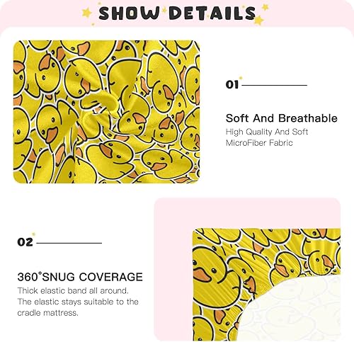 Miniatura 5 de Sábanas de goma para cuna, para niños y niñas, paquete y juego, sábanas portátiles para cuna, sábana bajera para colchones estándar de cuna y niños