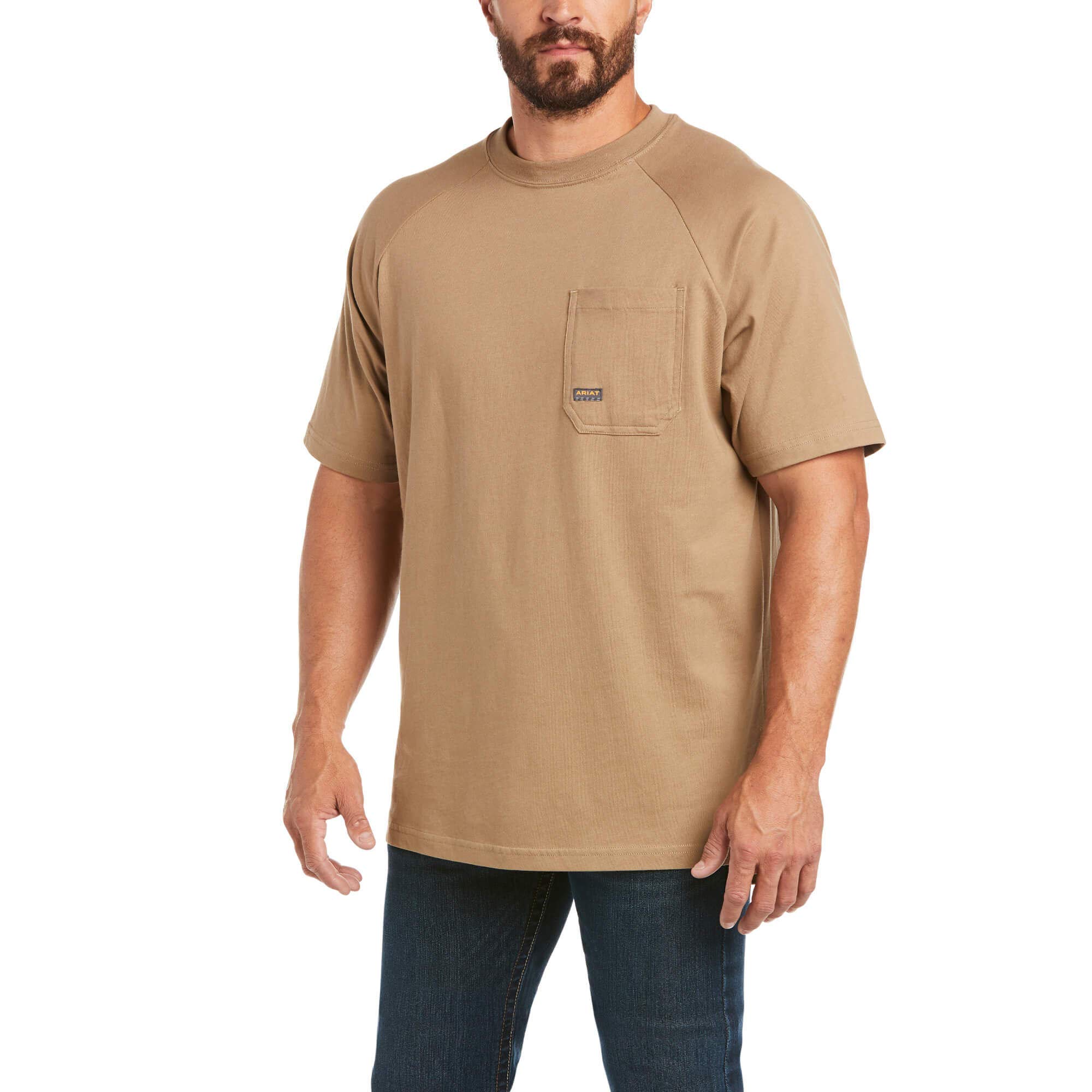 Ariat Rebar Cotton Strong T-Shirt Camiseta utilitaria de Trabajo Hombre (Pack de 1)
