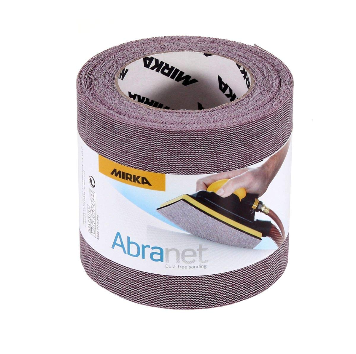 Mirka Abranet rotolo abrasivo netto 115 mm x 10 m a strappo/grana P180 / 1 rotolo/per levigare legno, stucco, vernice, plastica / 545BY001183R