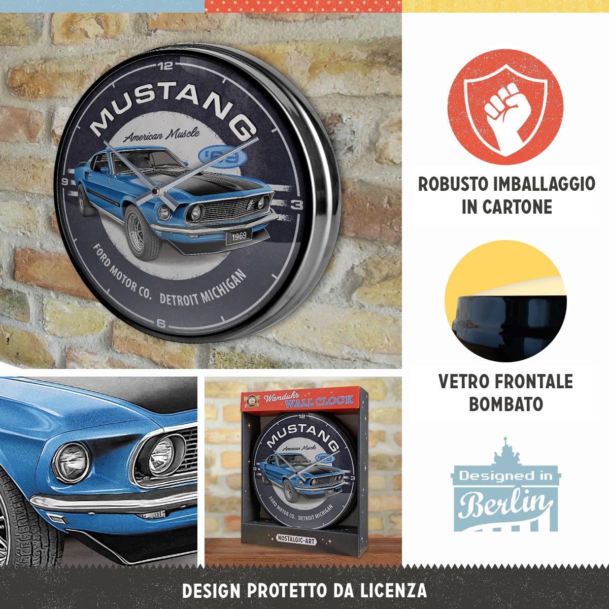 Segno di latta Ford Mustang - GT 1967 Red 30 x 40 cm acquista pezzi di ricambio Segno di latta Ford Mustang - GT 1967 Red 30 x 40 cm acquista pezzi di ricambio