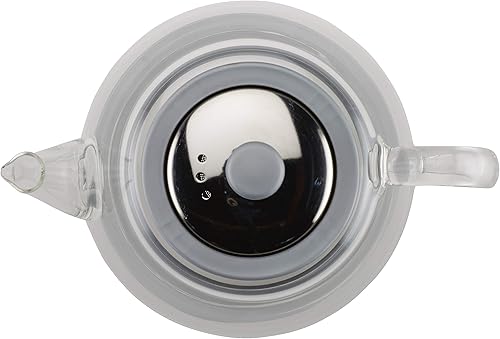 Miniatura 6 de BonJour Tetera de borosilicato plateado, 1 pieza, vidrio con detalles metálicos