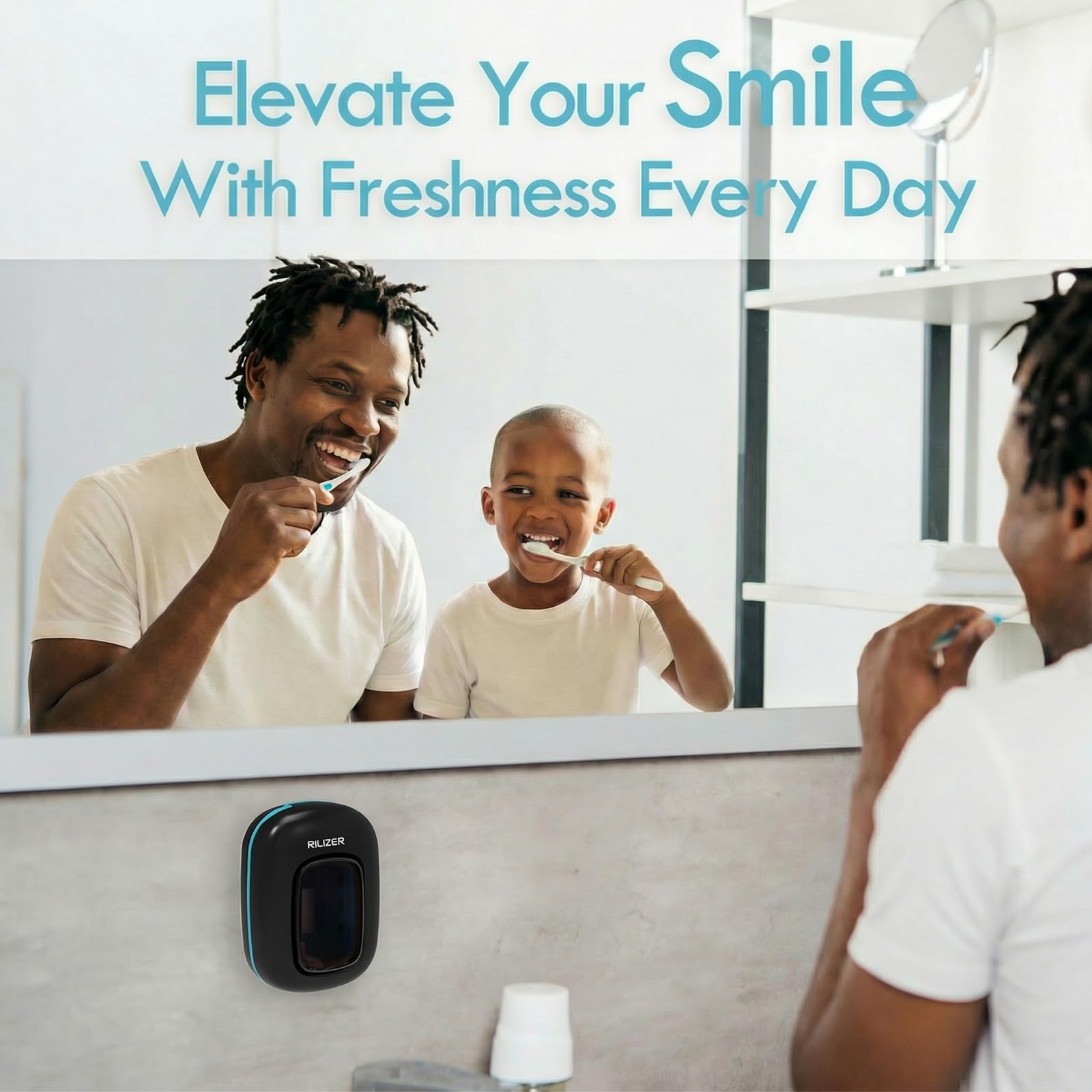 Funda desinfectante para cepillo de dientes UV, tapa de viaje recargable con soporte magnético para pared, limpiador portátil para cepillos de dientes de cualquier tamaño