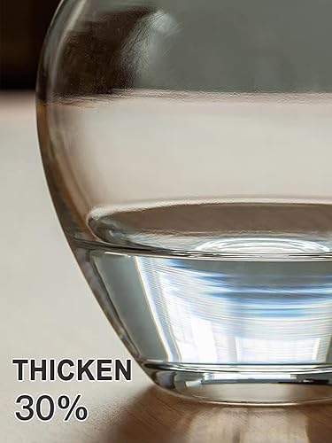 Miniatura 6 de Jarrón de vidrio extra grande de 20 pulgadas para hierba de las pampas, jarrones grandes transparentes para decoración de mesa, moderno y resistente