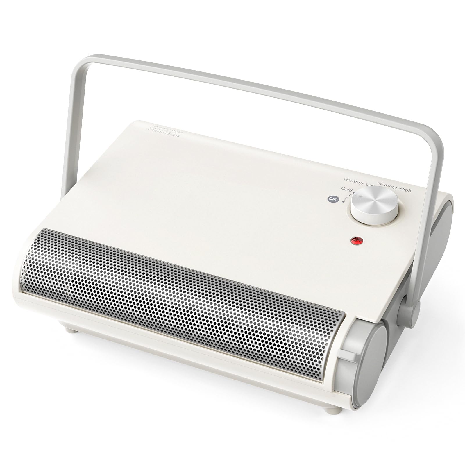 Stufe Elettriche 1200W Portatile Termoventilatore Riscaldatore a Parete Silenzioso-Basso Consumo Energetico-oscillazione di 30°-3 Livelli di Temperatura Per Bagno Camere Ufficio