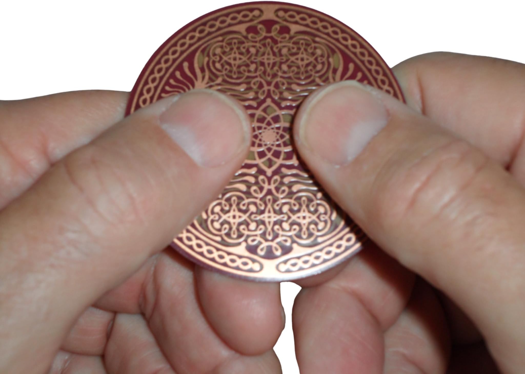 Expand Magnetize Your Life Force & Aura, Know Your Own True Self Connect w/Divine Blueprint, Depression Sadness & Weight Loss Support Powerforms Geometric Copper Healing Antenna Soul Activator 2.25"