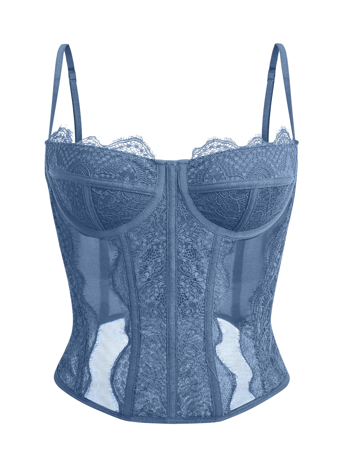 Dealmore Corset Tops for Women Going Out Fall Fashion Crop Sexy Lace Outfit
