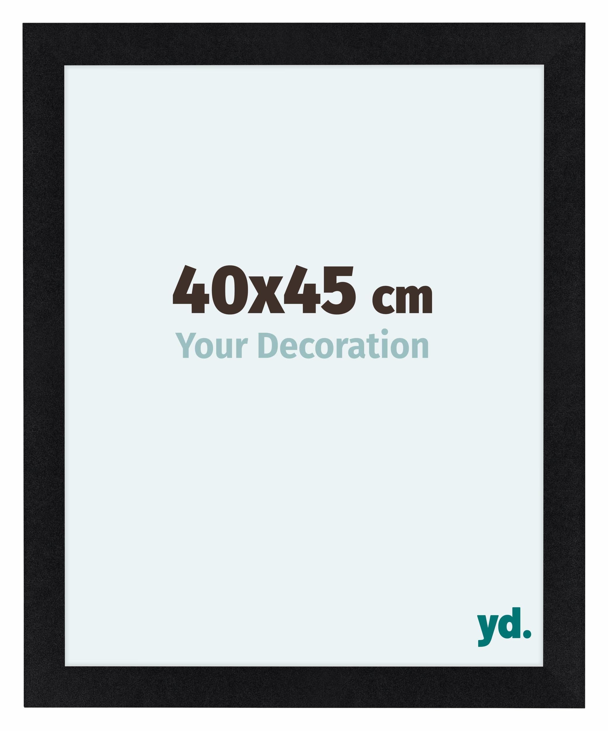 Your Decoration - Picture Frame 40x45 cm - Black Matte - Decorative Wall Frame in MDF with Antireflection - Frame 40x45 - Como — image 1