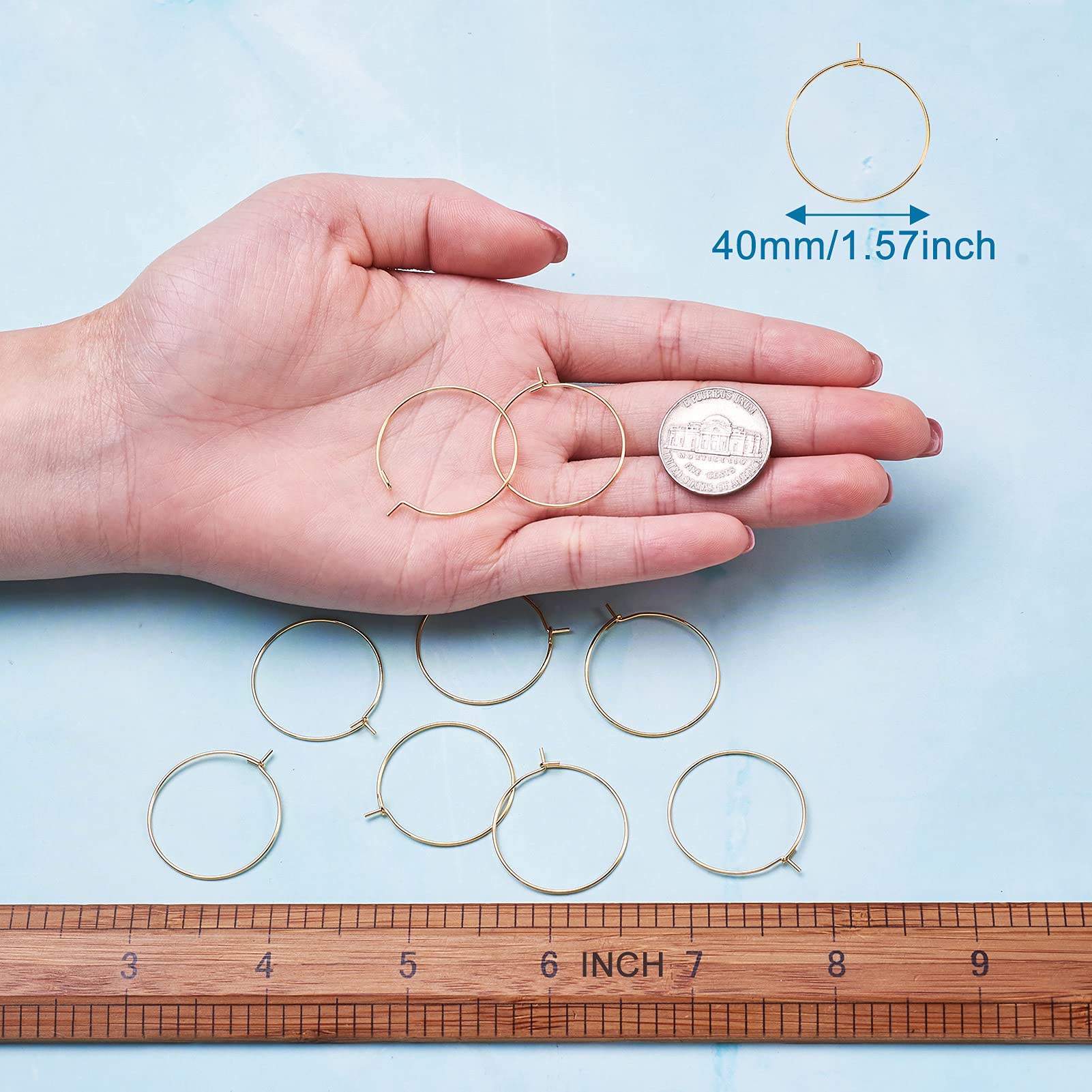 Orecchini A Cerchio In Acciaio Inox Placcato Oro 28 Mm - Gioielli Eleganti Per Donna, Ipoallergenici, Con Confezione Regalo