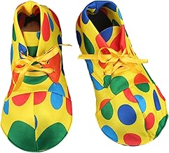 rockible Clown Shoes for Adults Men and Women, Clown Costume Shoes, PU Christmas Party Costume, Clown Party, Costume Accessories for Carnival and Theme Party, D
