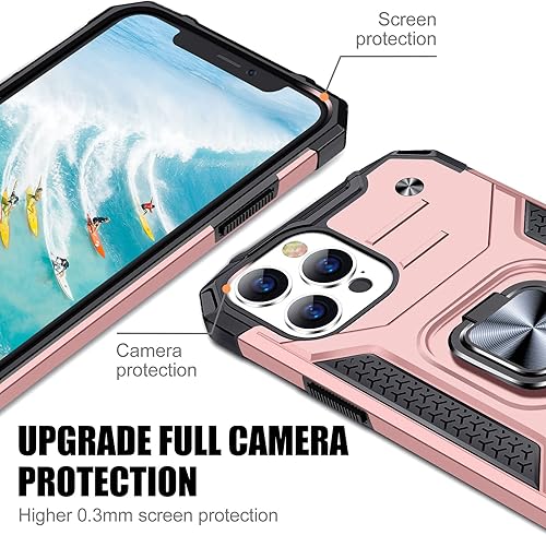 Miniatura 101 de JAME Funda para iPhone 12 Pro Max con protectores de pantalla, 2 unidades, protección contra caídas de grado militar, fundas protectoras