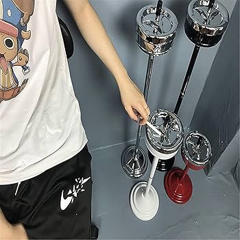 Amazon.co.jp: 調節可能なスタンド灰皿、金属製ベース、クロームカバー