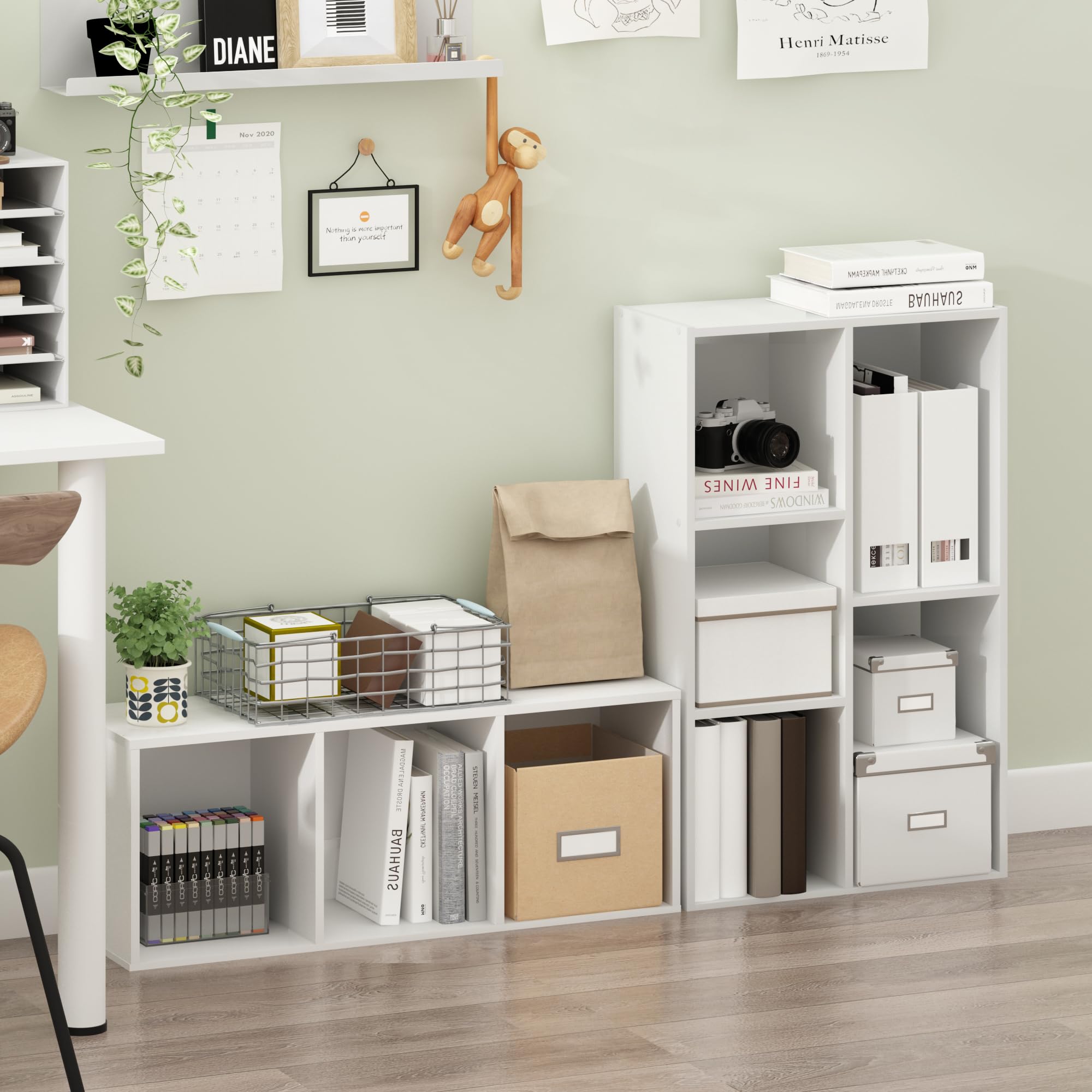 Amazon.com: Furinno Luder 5-Cube No Tool Assembly Open Shelf
