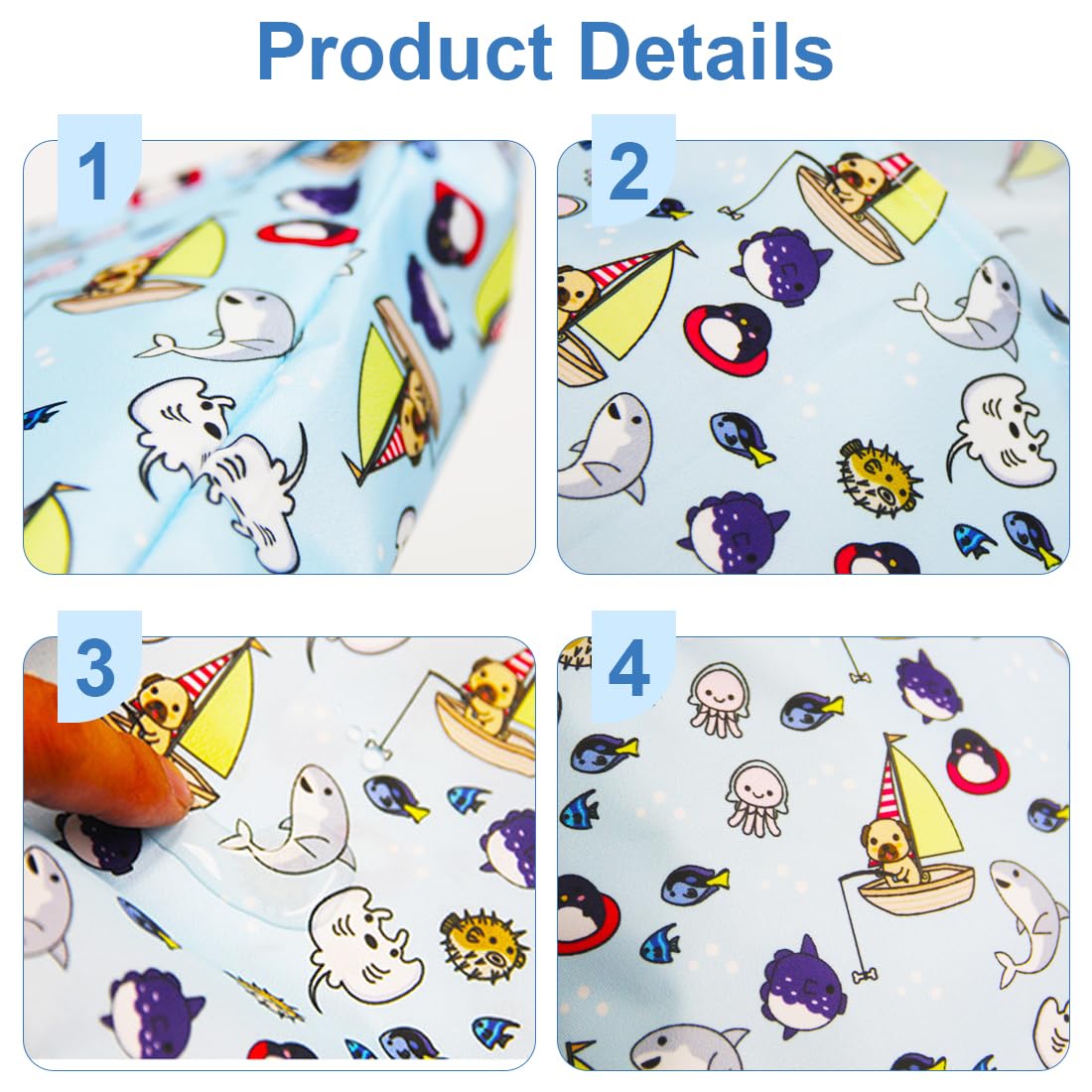 EBHO 2 Pezzi Wet Bag Borsa per Pannolini Lavabili Impermeabile Bambini con Cerniera