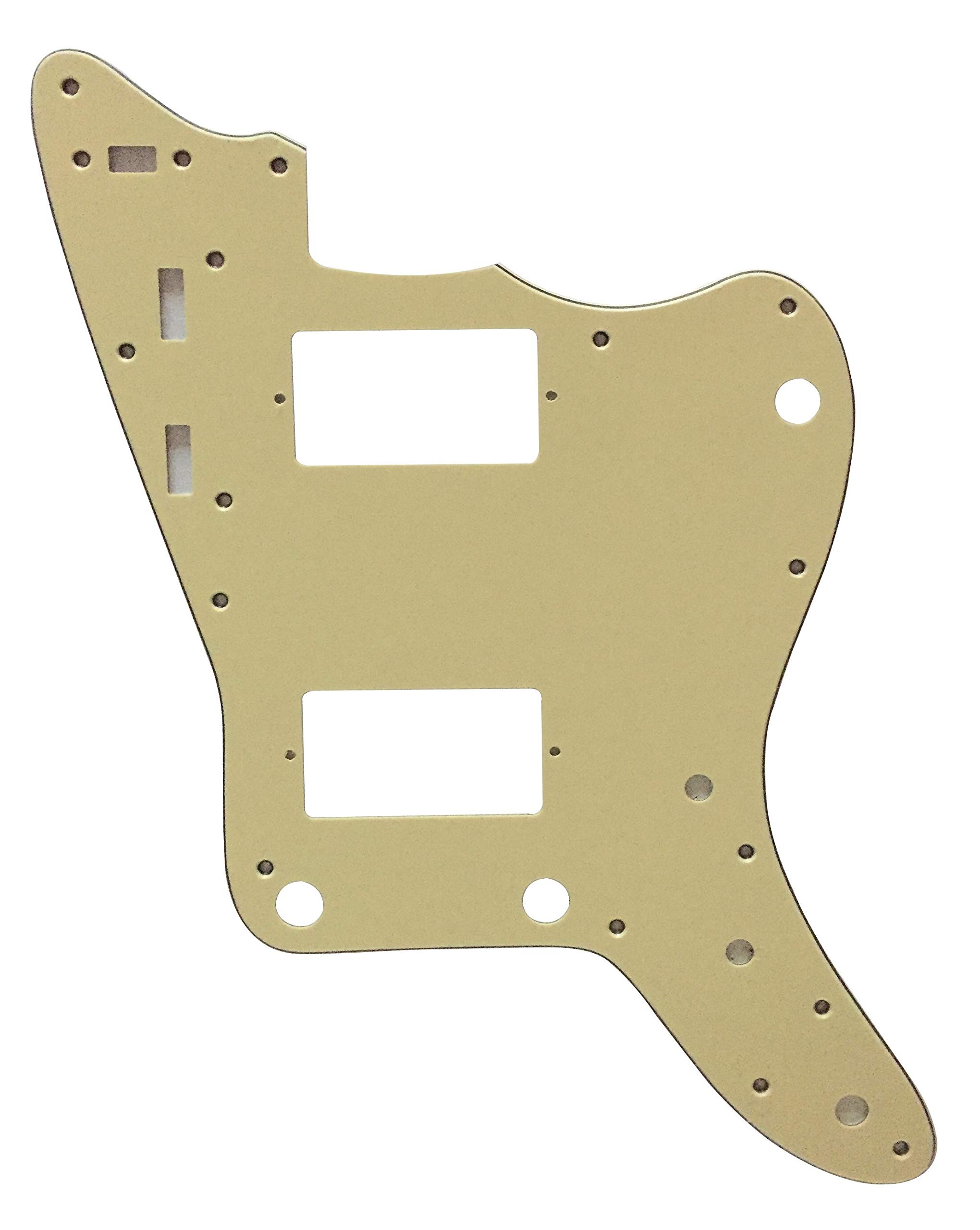 Custom Guitar Pickguard For Japan Jazzmaster PAF Style (3 Ply Vintage Yellow)