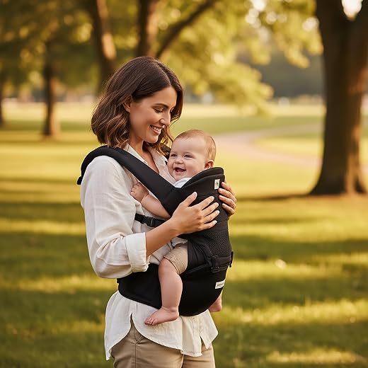 Mothercare 5-in-1 Baby Hip Seat Carrier with Detachable Hip Seat, Adjustable Straps &amp; Waist Belt for Infants &amp; Toddlers 4-...