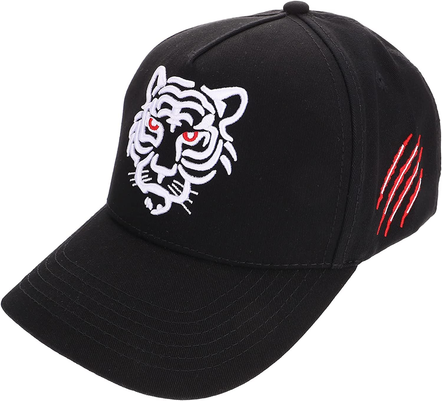 Tiger Baseball Hat, Trucker Snapback Cap Embroidery Animal Dad Hats Hip Hop Sports Hat Peaked Caps Tennis Caps