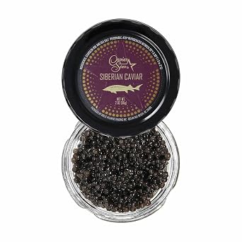 Premium Siberian Caviar - Baerii Sturgeon Roe - 2 ounce 56 grams