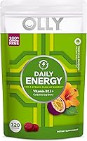 Vista 4 de OLLY Daily Energy - Gomitas sin cafeína, vitamina B12, CoQ10, bayas de Goji, suplemento masticable para adultos, sabor tropical, bolsa de 120
