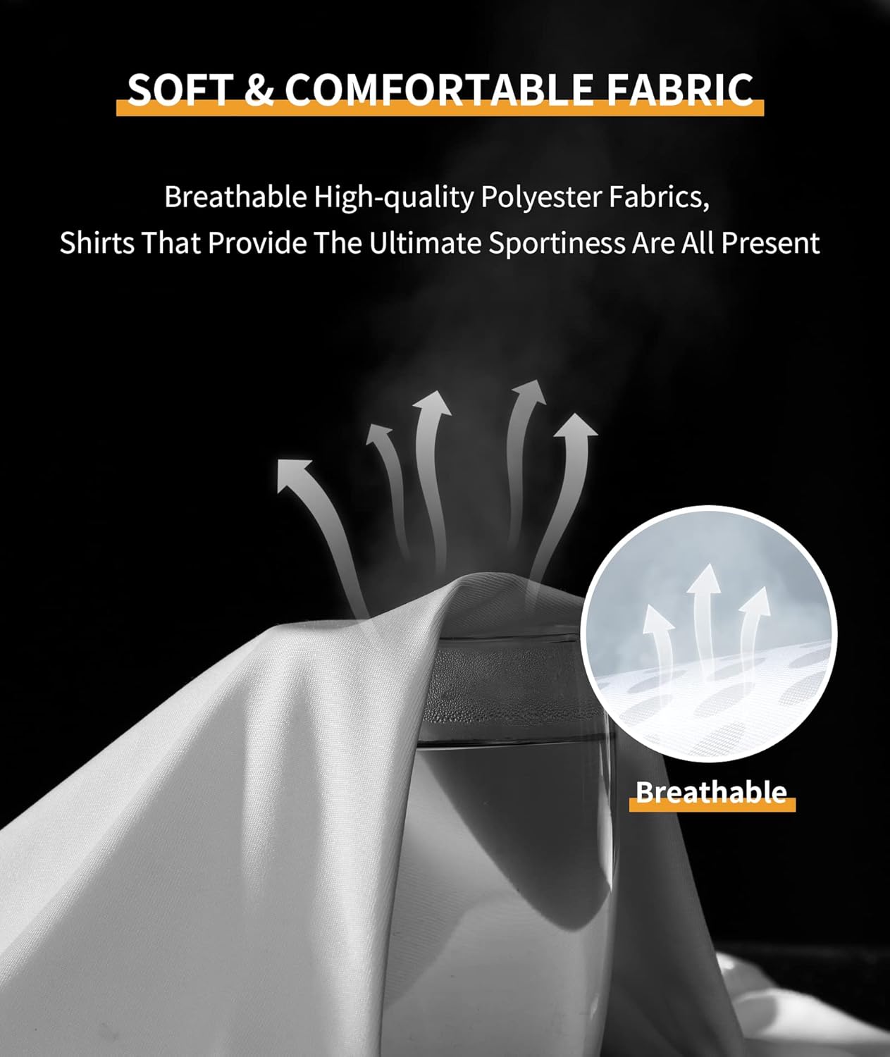 GEEK LIGHTING Men's Athletic Workout Shirts Sports Short Sleeve Tee Running Fishing T-Shirt 016-white Medium