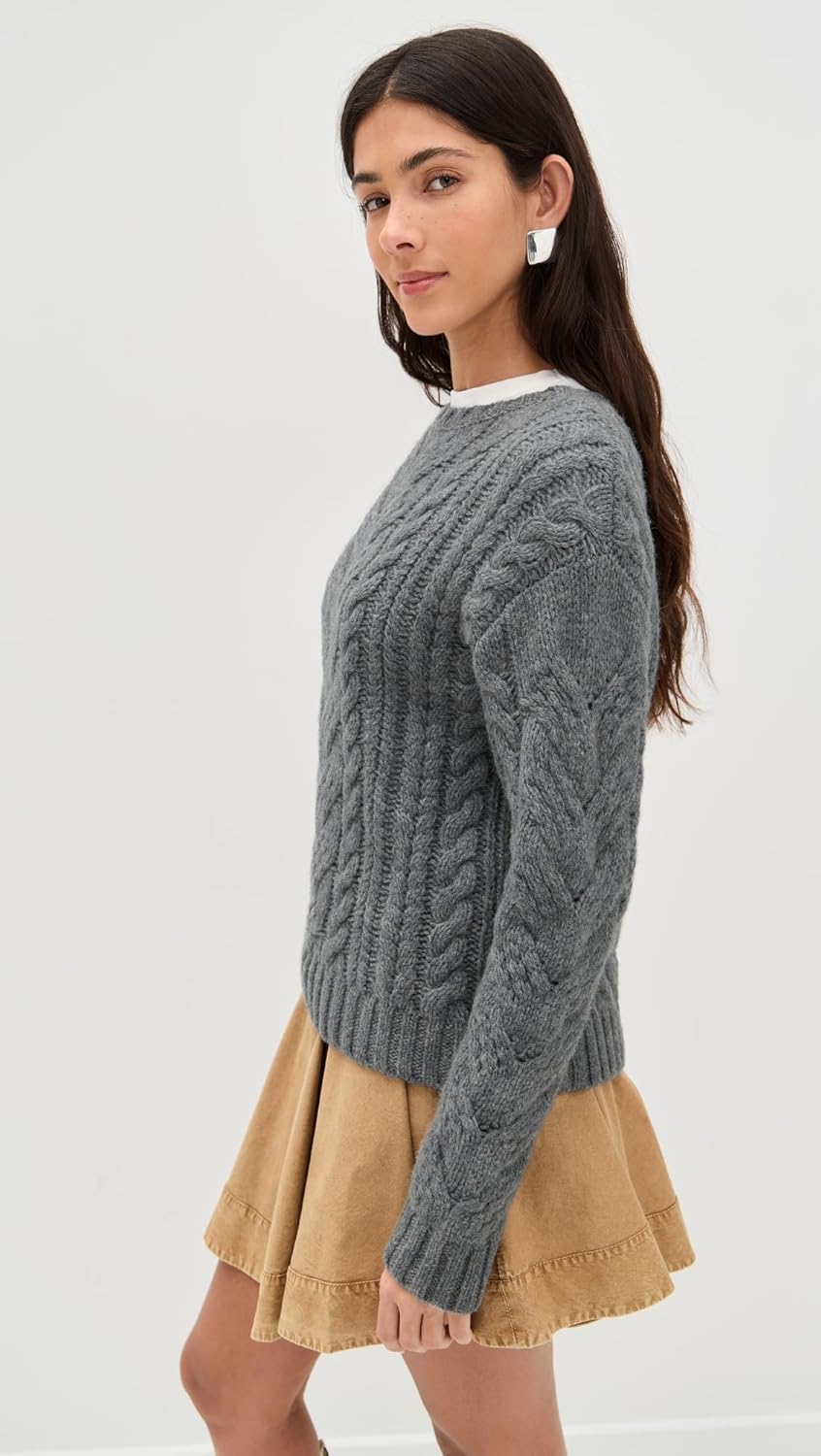LE BOP Women's Sabine Cable Knit Sweater - Image 3