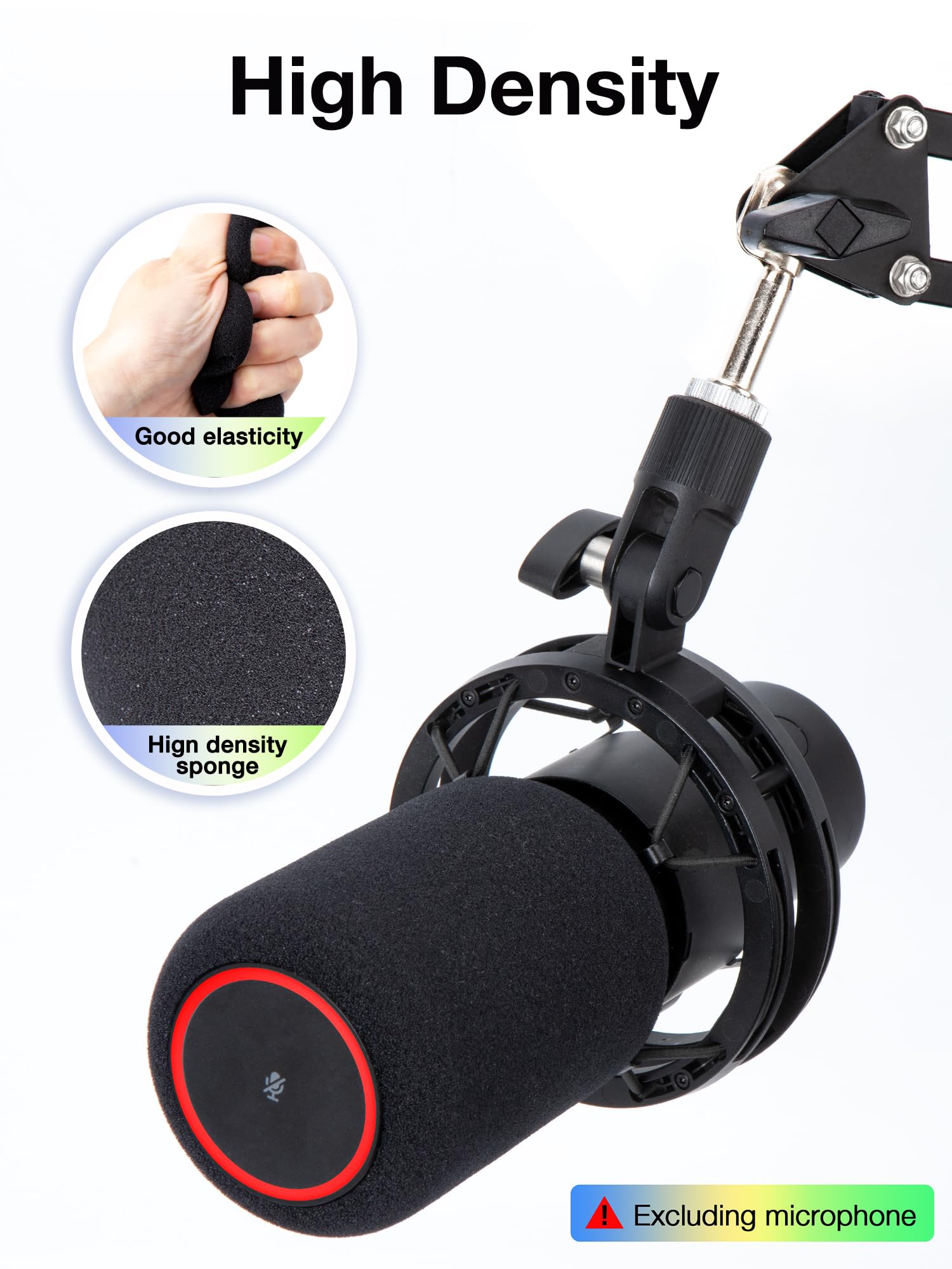 Filtre Anti Pop Blue Yeti Bonnette Anti-Pop Microphone HyperX QuadCast | Filtre Anti-Vent Fourrure Pour Streaming Et Enregistrement Bonnette Hyperx Quadcast