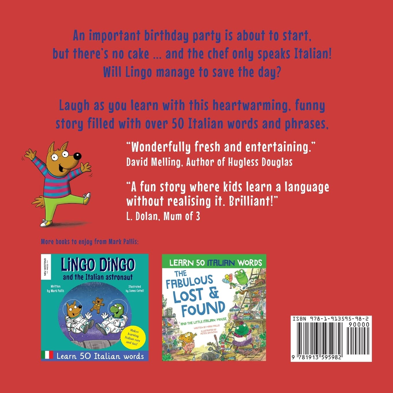 Lingo Dingo and the Italian chef: Laugh as you learn Italian for kids. Bilingual Italian English book for children; italian language learning for ... language learning method Italian)