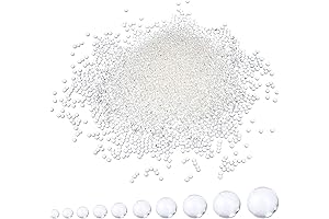 EBOOT 10000 Pieces Gel Soil Water Crystal Beads Gel Jelly Water Gems Vase Filler (Clear)