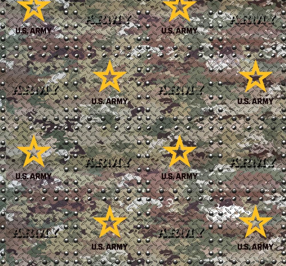 United States Army Fabric – Officially Licensed U.S. Army Cotton Quilting Fabric by Sykel Enterprises, Precut Yardage for Sewing & Crafts Heathered