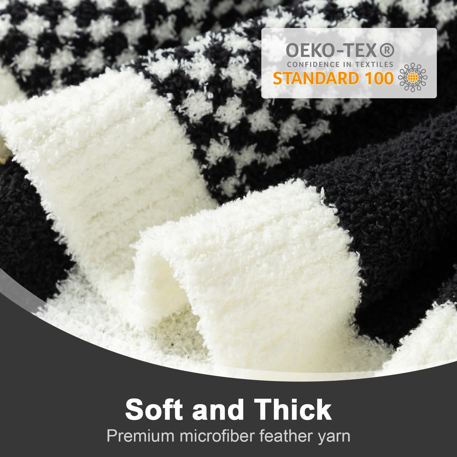 Snuggle Sac Checkered Throw Blanket - Image 4