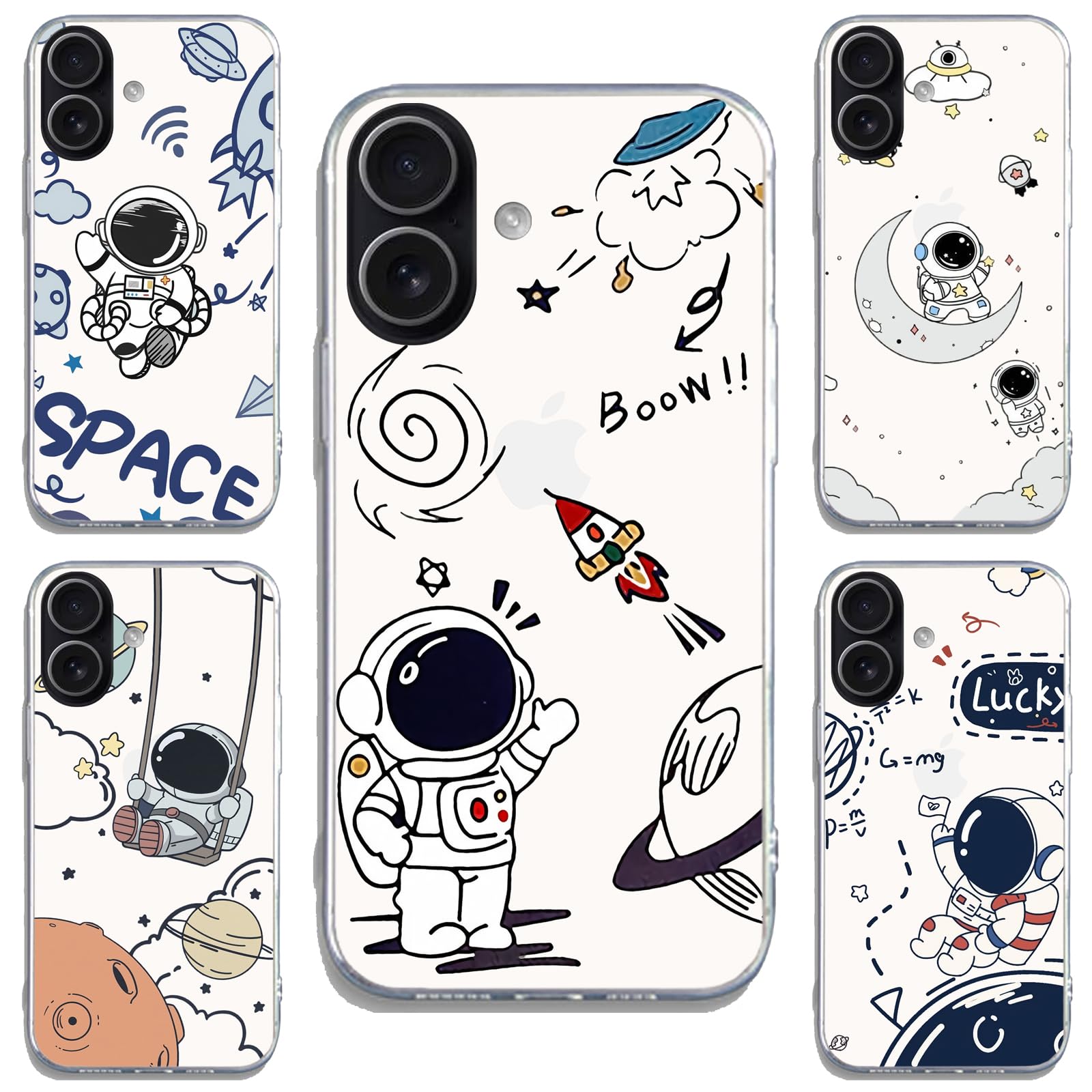 Amazon.co.jp: 宇宙飛行士 スマホケース iphone17ProMaxケース クリア