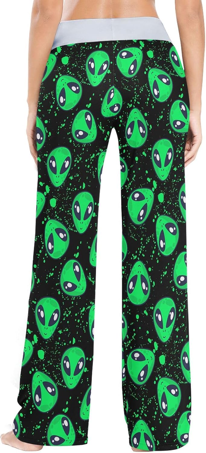 Women's Comfy Pajamas Pants Drawstring Stretch Long Wide Leg Lounge Casual Bottoms - Image 4