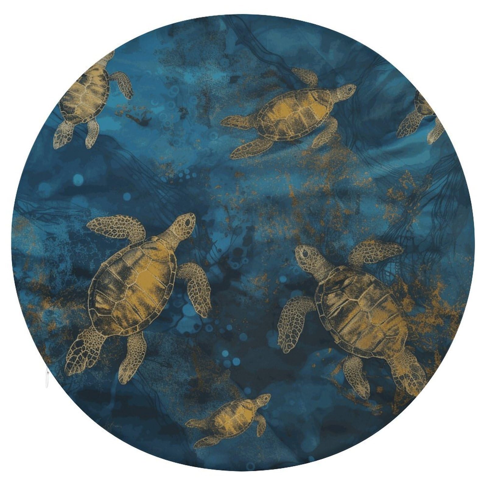 Adfgyerh Style Sea Turtle1 Cushion Memory Foam Pillow Core，Seat Cushion Detachable Design，Chair Cushions Suitable For All Seasons, And Can Be Used In Offices, Dining Rooms, Homes, And Other Settings.