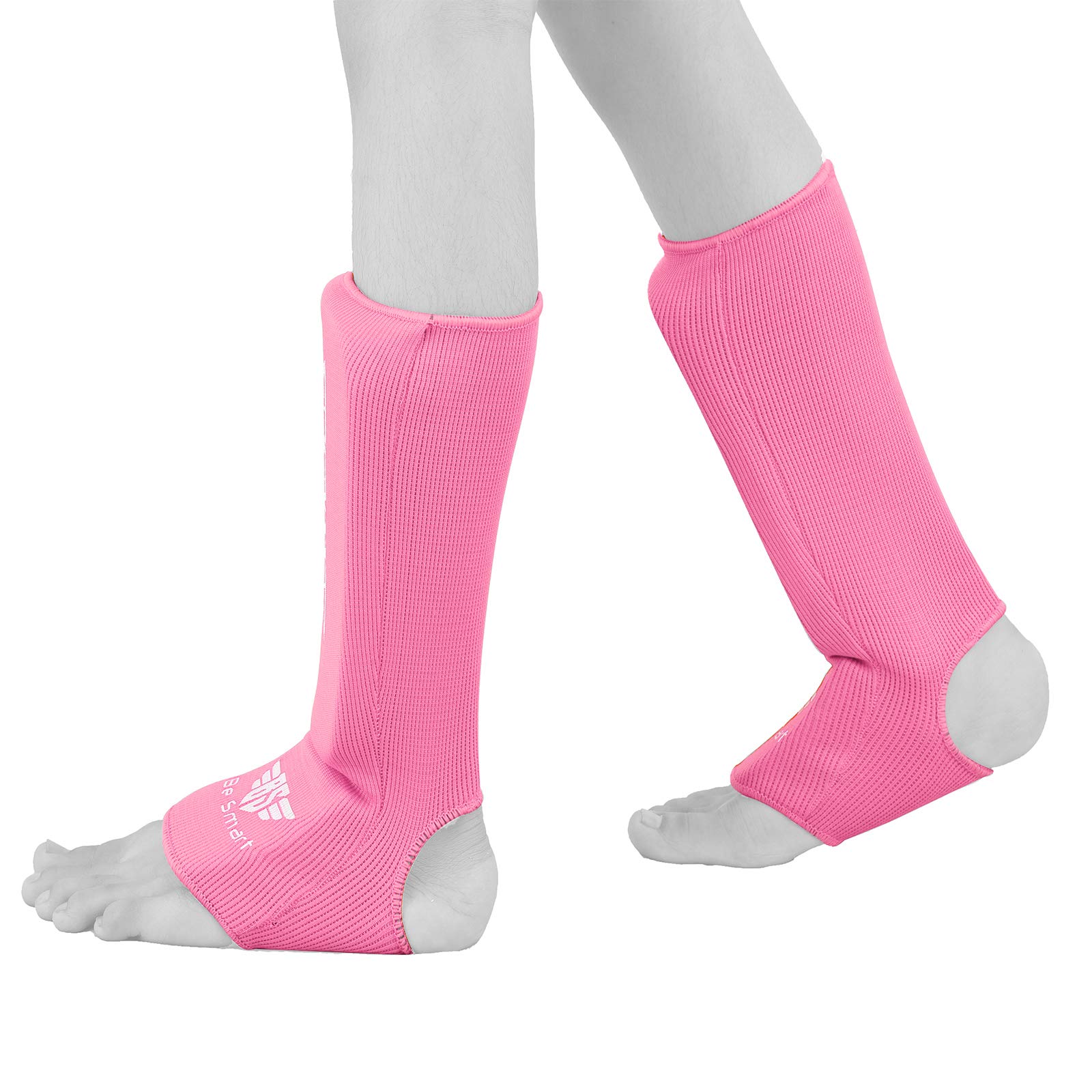 BE SMART INTERNATIONAL LTD Kids Kick Boxing Shin Protectors/Guard Foot Pads Junior Shin Instep Children (Pink, XXXS (3 to 8 Years)) - Image 4