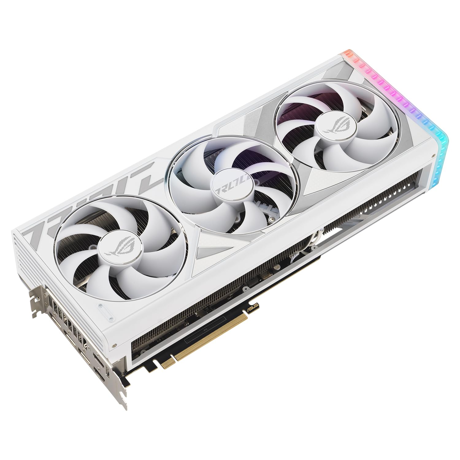 ASUS ROG Strix NVIDIA GeForce RTX 4080 SUPER OC Edition Scheda Grafica 16 GB GDDR6X, 256 Bit, PCIe 4.0, HDMI, DisplayPort, Bianco, ROG-STRIX-RTX4080S-O16G-WHITE