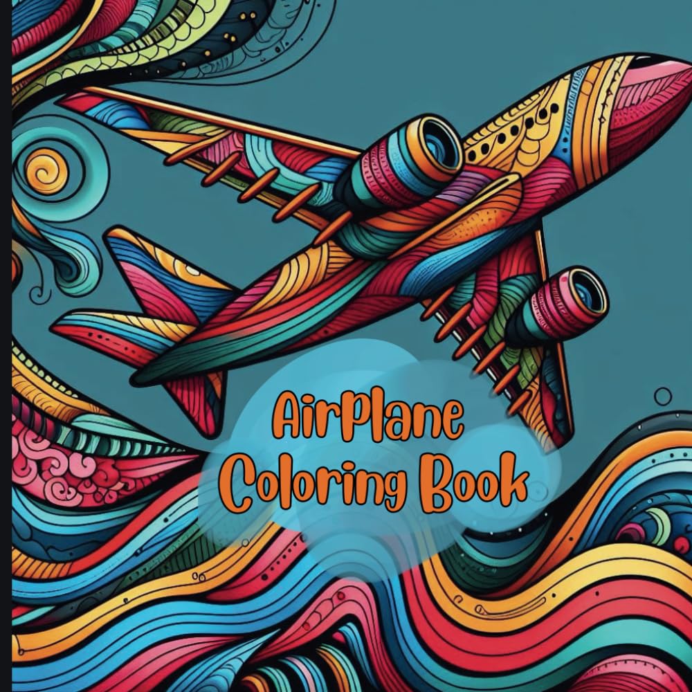 Airplane Coloring Book: Coloring pages for aviation lovers | Beautiful drawings of aircraft with different sizes