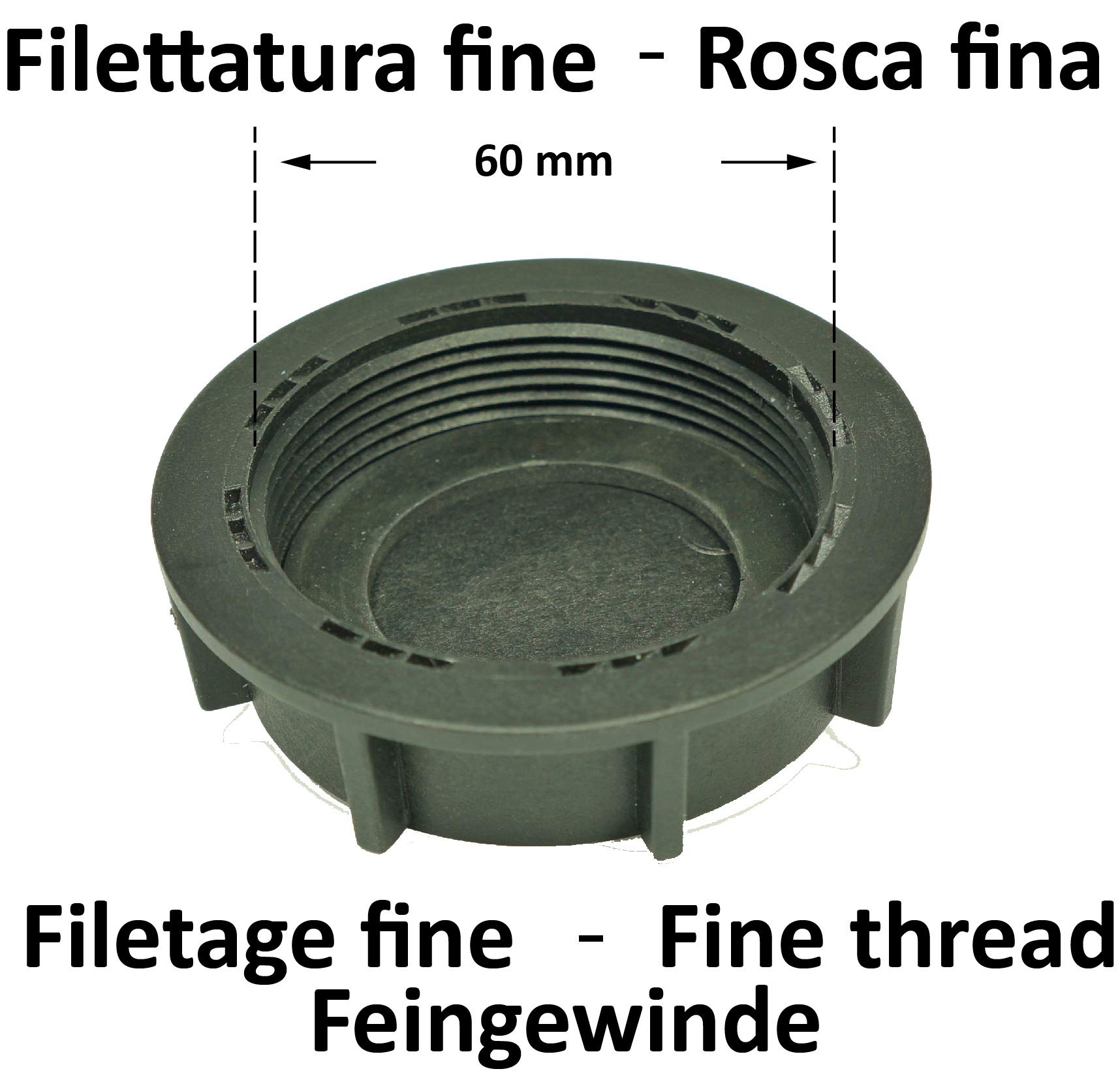 WAFA+ 7F Bouchon de réservoir d'eau et adaptateur de remplissage, filetage fin pour Knaus, Weinsberg