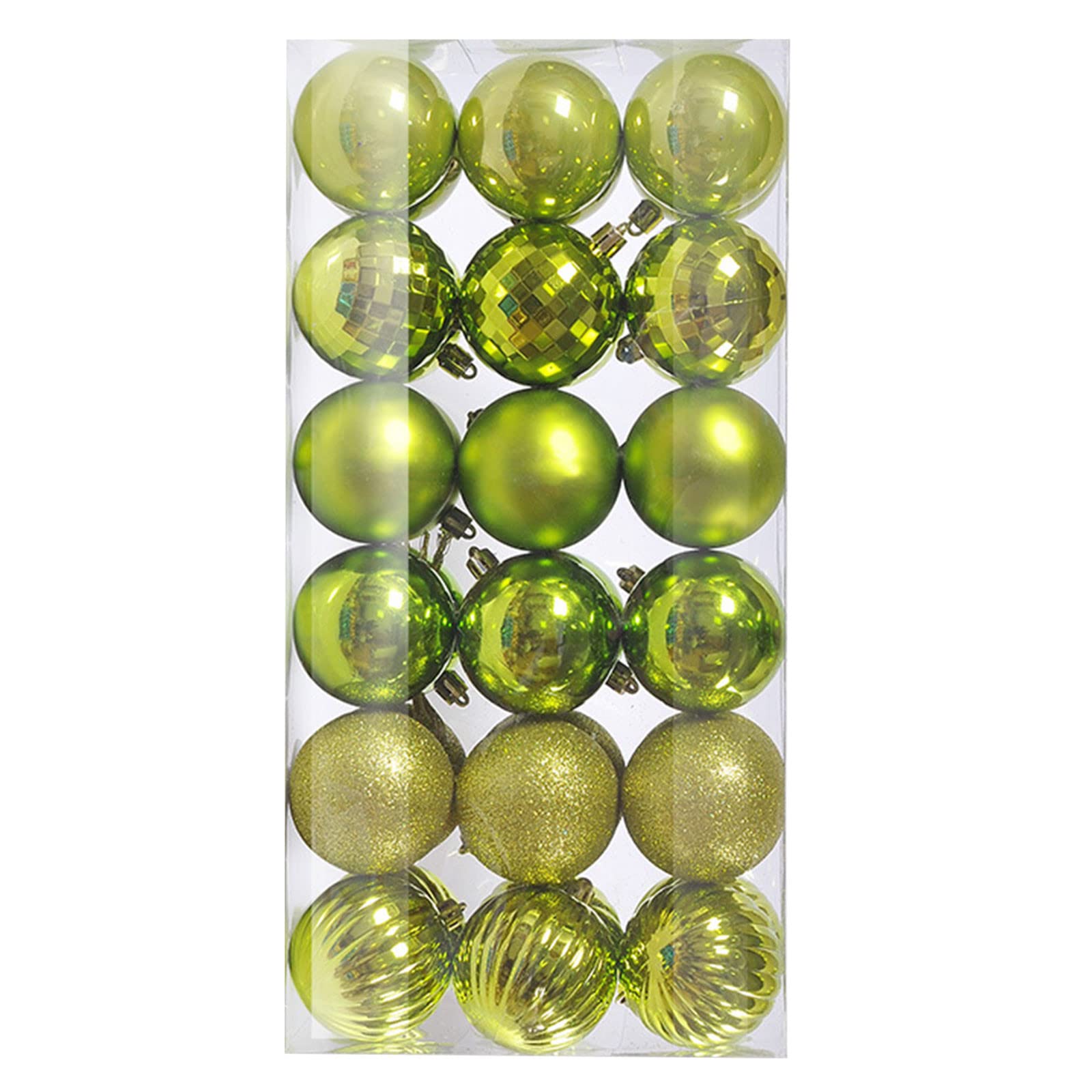 Shatterproof Hanging Christmas Tree Decorations 3cm Xmas Tree Decorations Army Green Christmas Ornament Plastics Christmas Tree Baubles 36Pcs Holiday Wedding Party Christmas Tree Balls