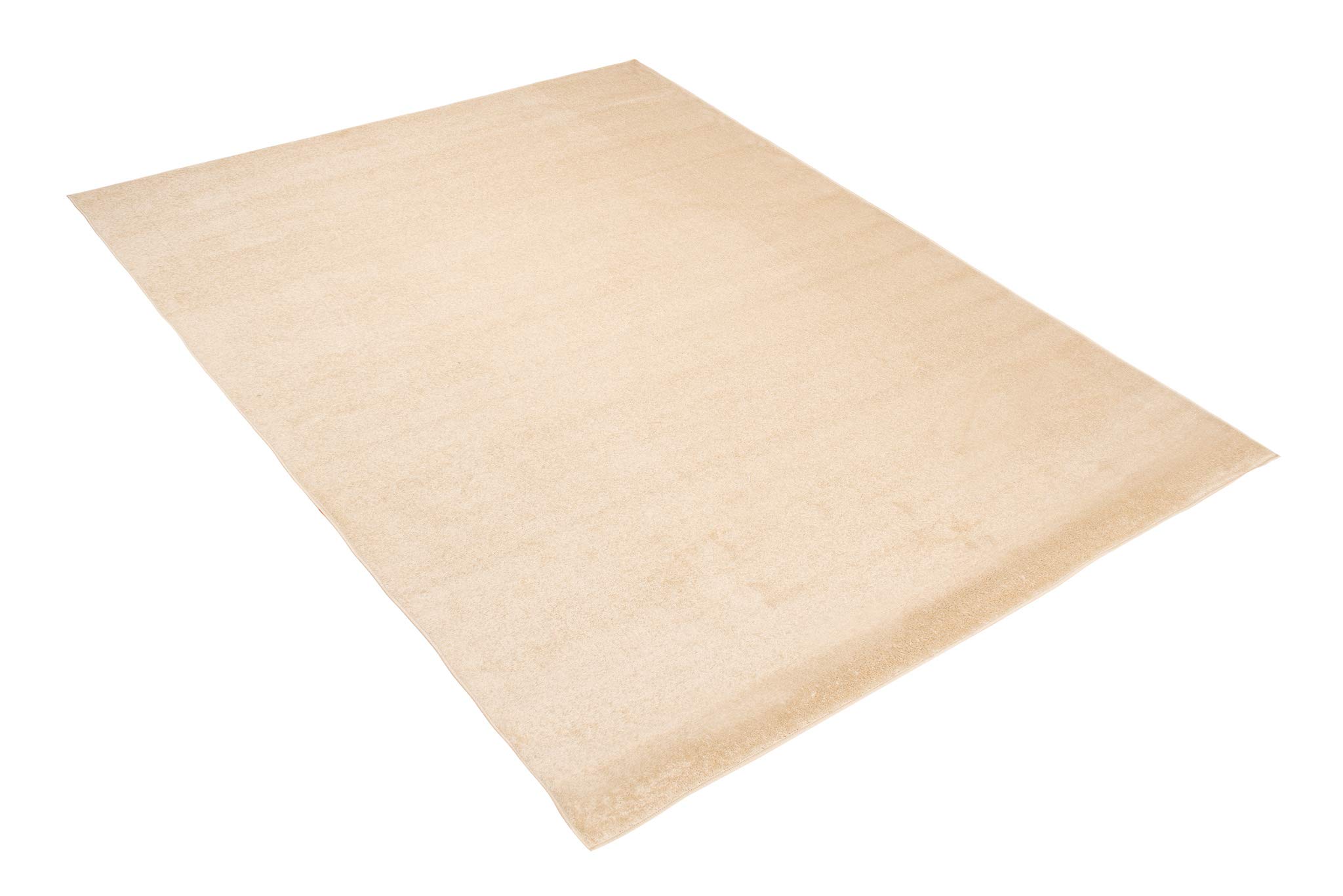 Tapiso Florida dywan z krótkim włosiem, do sypialni, salonu, pokoju dziecięcego, pokoju młodzieżowego, beżowy, jednokolorowy, nowoczesny design, ÖKOTEX 200 x 290 cm