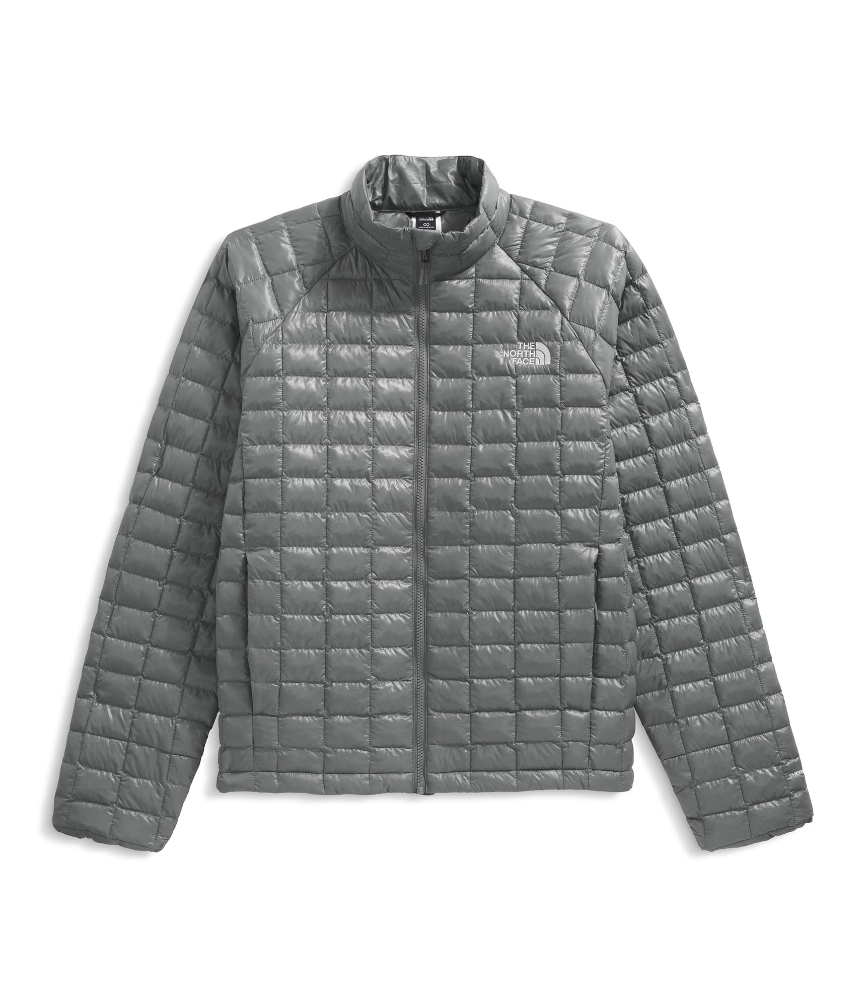 The North Face - Męska kurtka ThermoBall - SMOKED PEARL, L | Wind-Blocking, Lightweight, Warmth, Packable, Recycled Materials, Zip Jacket