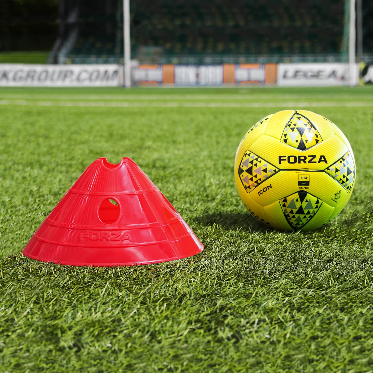 CYEER 24 Cinesini per Allenamento Calcio, 23 x 13,5 cm, Coni
