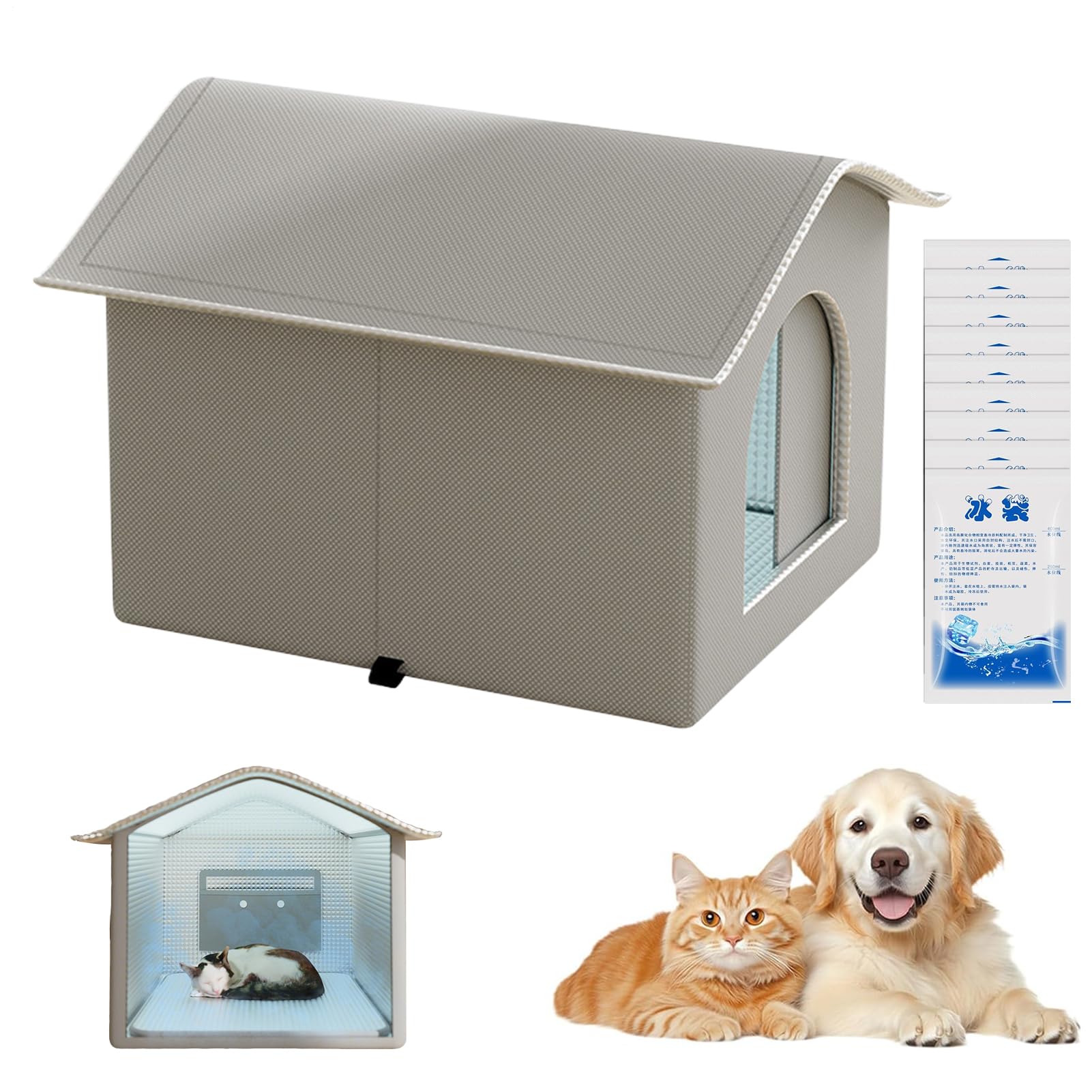 Maison pour chien climatisée pour des vacances d'été sereines