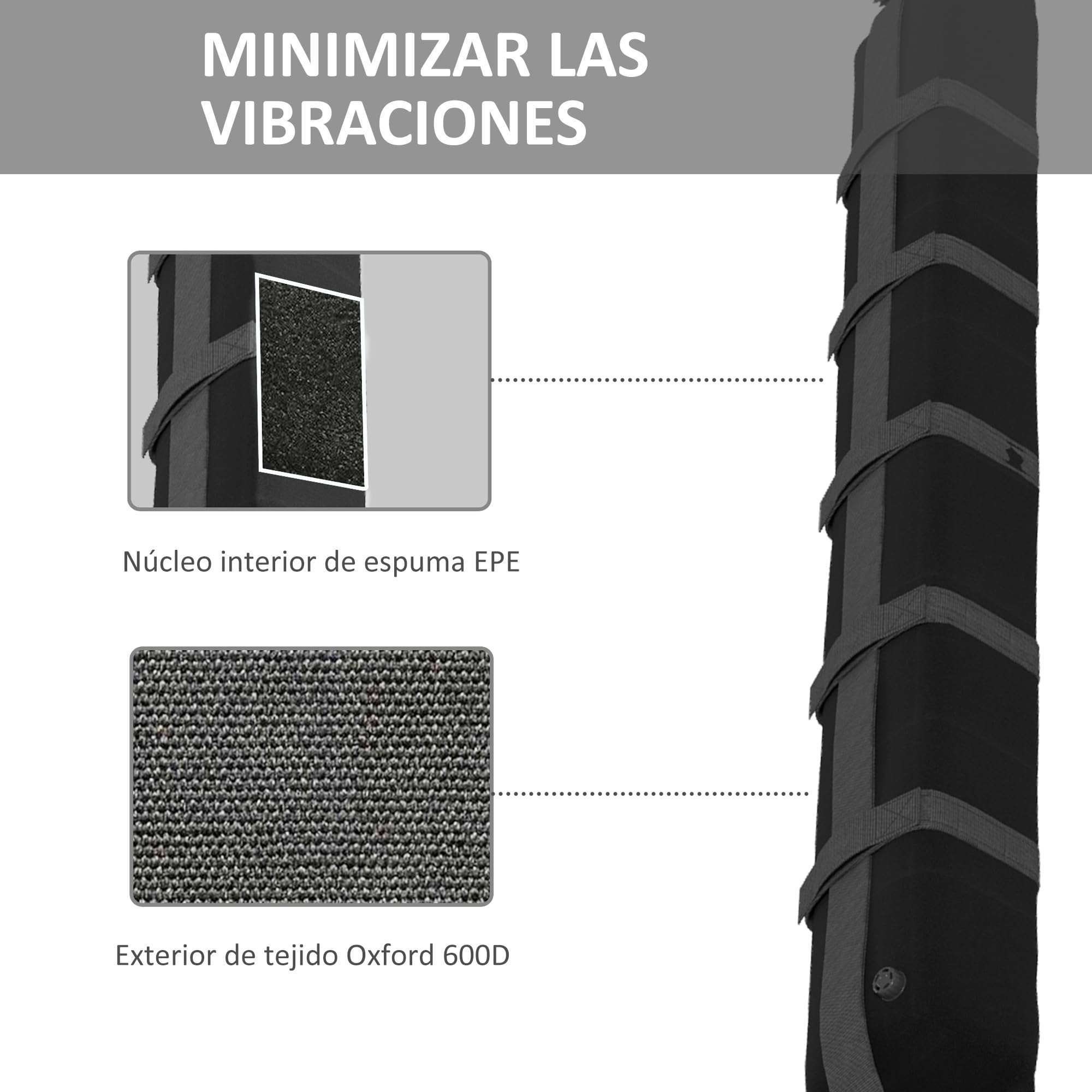 HOMCOM Barras de Transversales de Techo de Coche Baca para Coche Universal de 2 Piezas con Correas de Sujeción Cerradura Antirrobo y Llave Carga 75 kg 85x10x8 cm Negro
