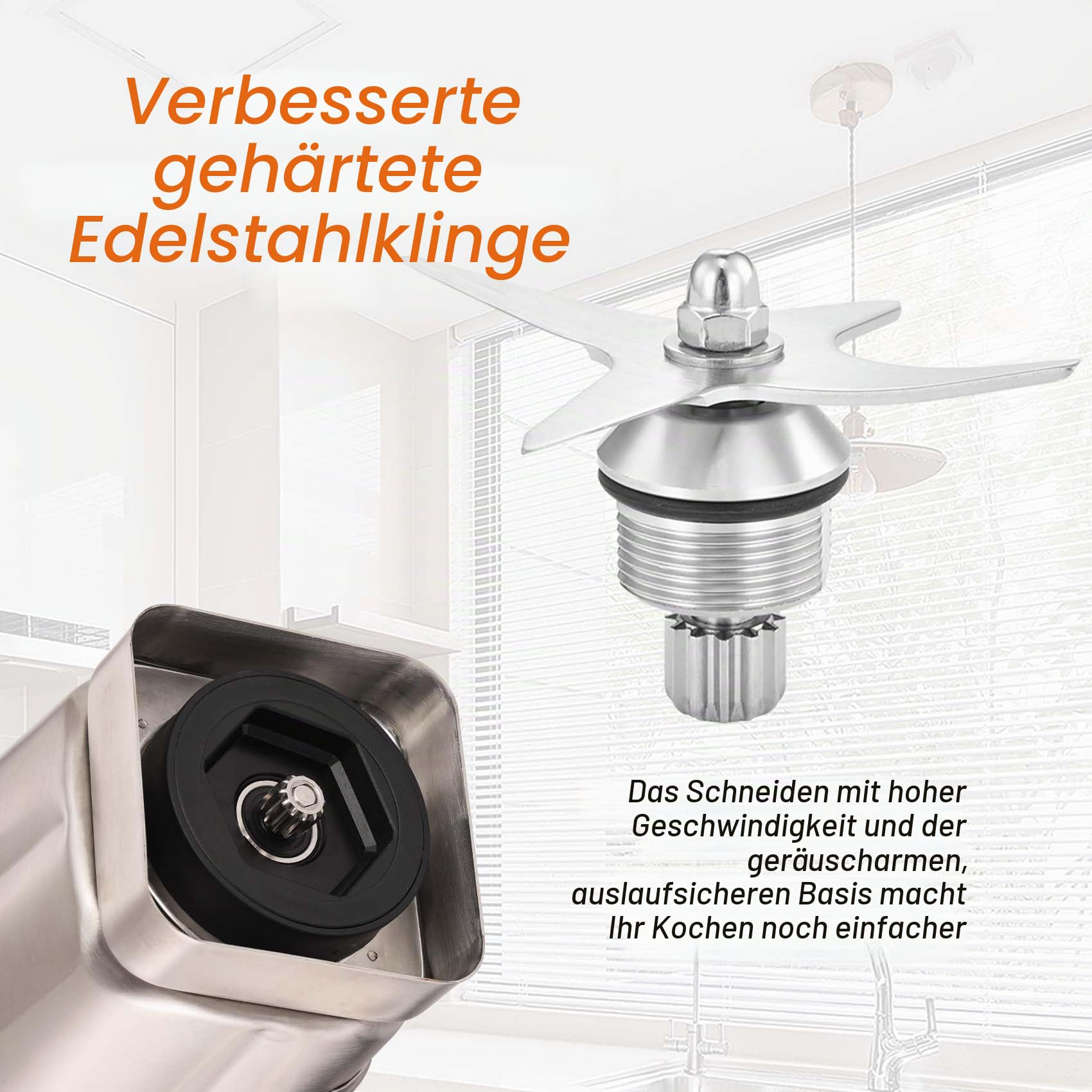 Für Vitamix-Mix-Mix, 1,8 l Edelstahlbehälter, ersetzt 5200 E310 Pro 750 A3500 X4 usw., kompatibel mit den Krug der Classic/Explorian/Professional/Ascent/Propel Serie