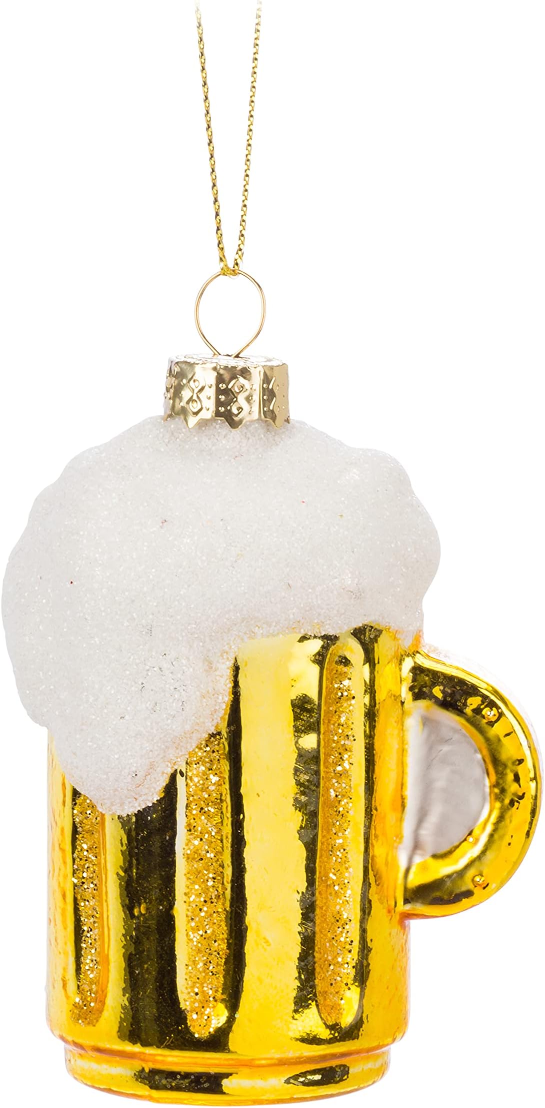 Abbott Collection 18-Whimsy Beer Stein Ornament, Gold